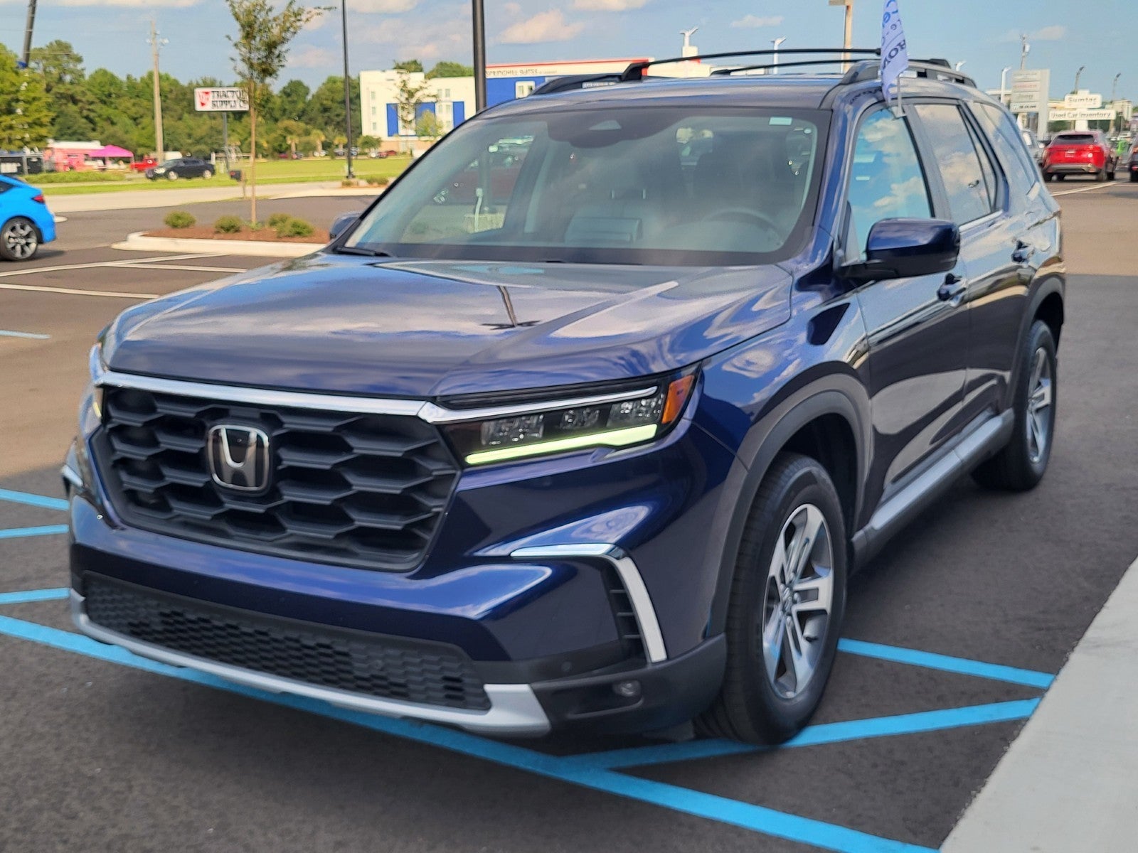 Dark Blue 2024 Honda Pilot SUV / Crossover All-Wheel Drive Automatic