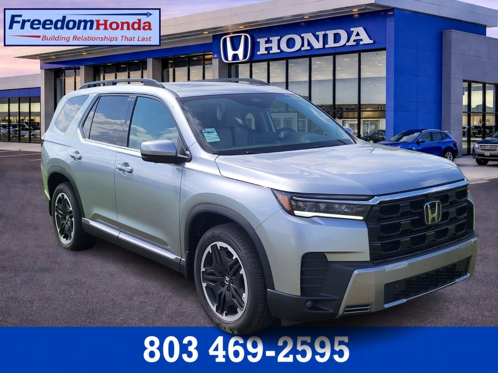 Solar Silver Metallic 2026 Honda Pilot SUV / Crossover All-Wheel Drive Automatic