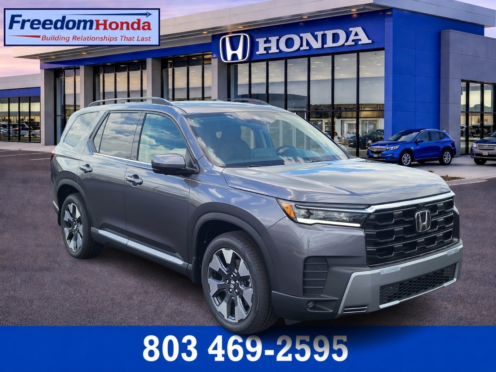 Gray (Modern Steel Metallic) 2026 Honda Pilot SUV / Crossover All-Wheel Drive Automatic