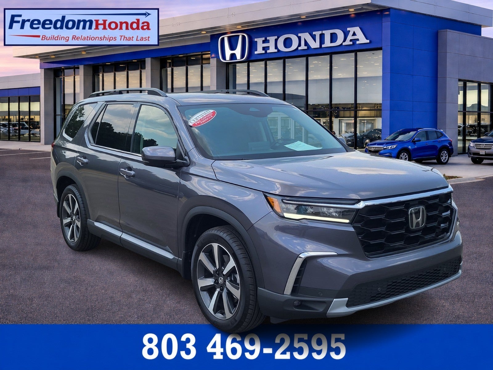 Gray (Modern Steel Metallic) 2023 Honda Pilot SUV / Crossover Front-Wheel Drive Automatic
