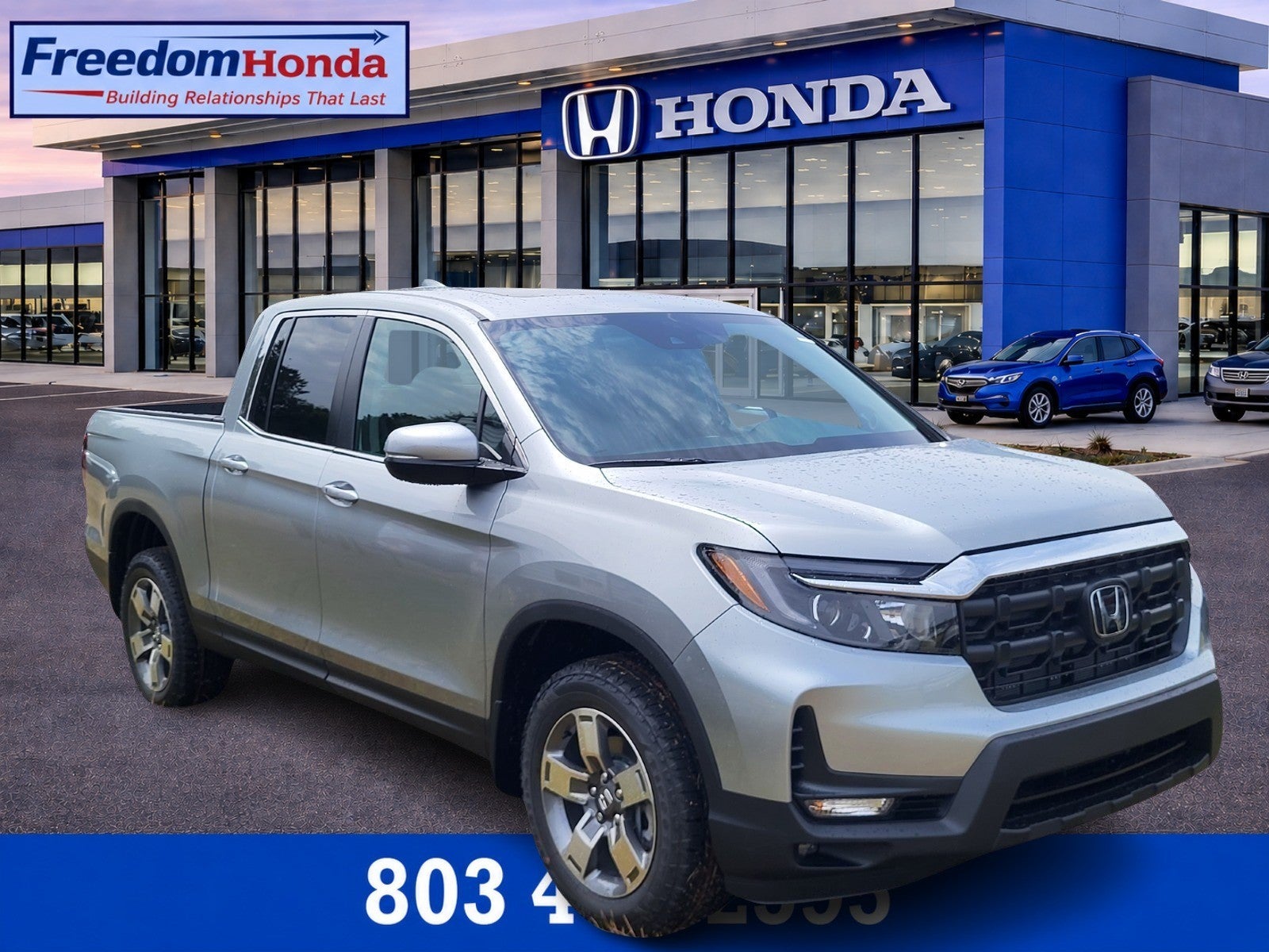 Solar Silver Metallic 2026 Honda Ridgeline Pickup Truck All-Wheel Drive Automatic