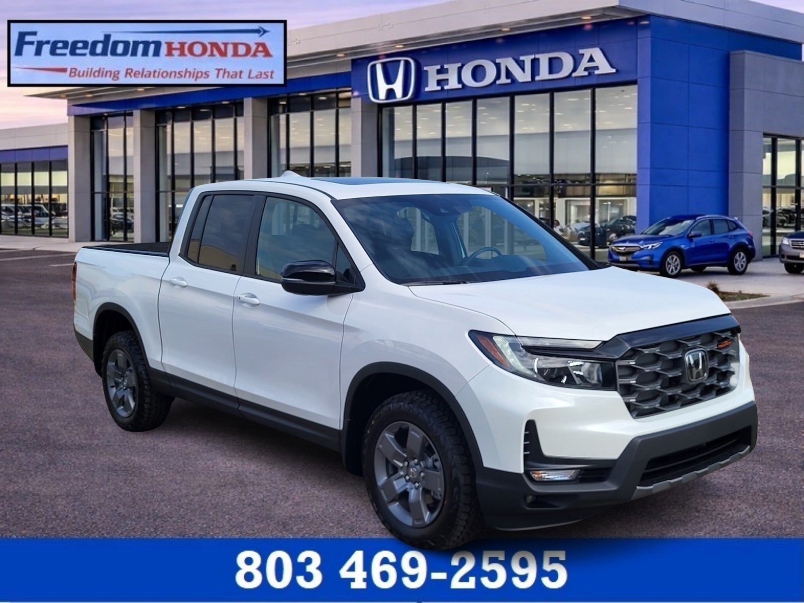 Platinum White Pearl 2025 Honda Ridgeline TrailSport AWD Pickup Truck All-Wheel Drive Automatic