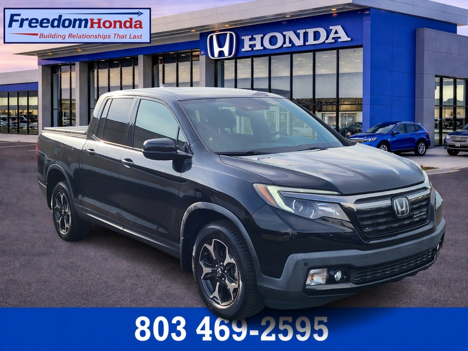 Crystal Black Pea 2019 Honda Ridgeline Pickup Truck All-Wheel Drive Automatic