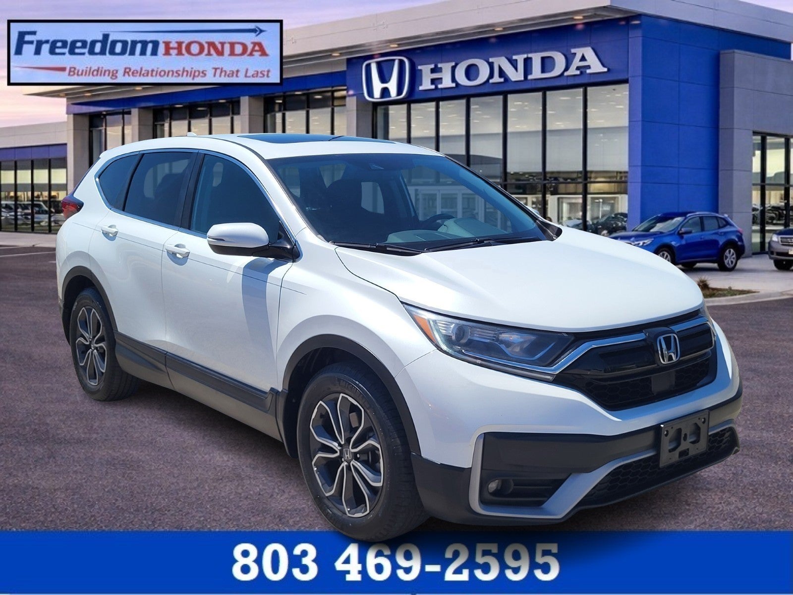 Gray (Platinum White Pe) 2021 Honda CR-V EX-L FWD SUV / Crossover Front-Wheel Drive Automatic