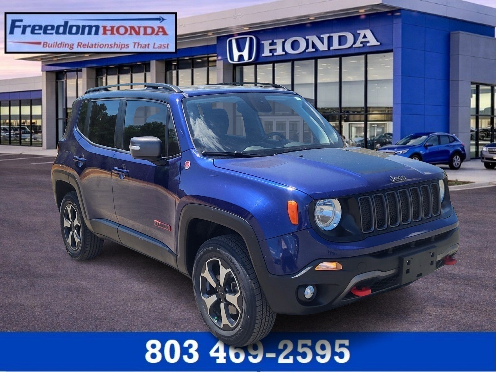 Jetset Blue Clearcoat 2019 Jeep Renegade Trailhawk 4WD SUV / Crossover Four-Wheel Drive Automatic