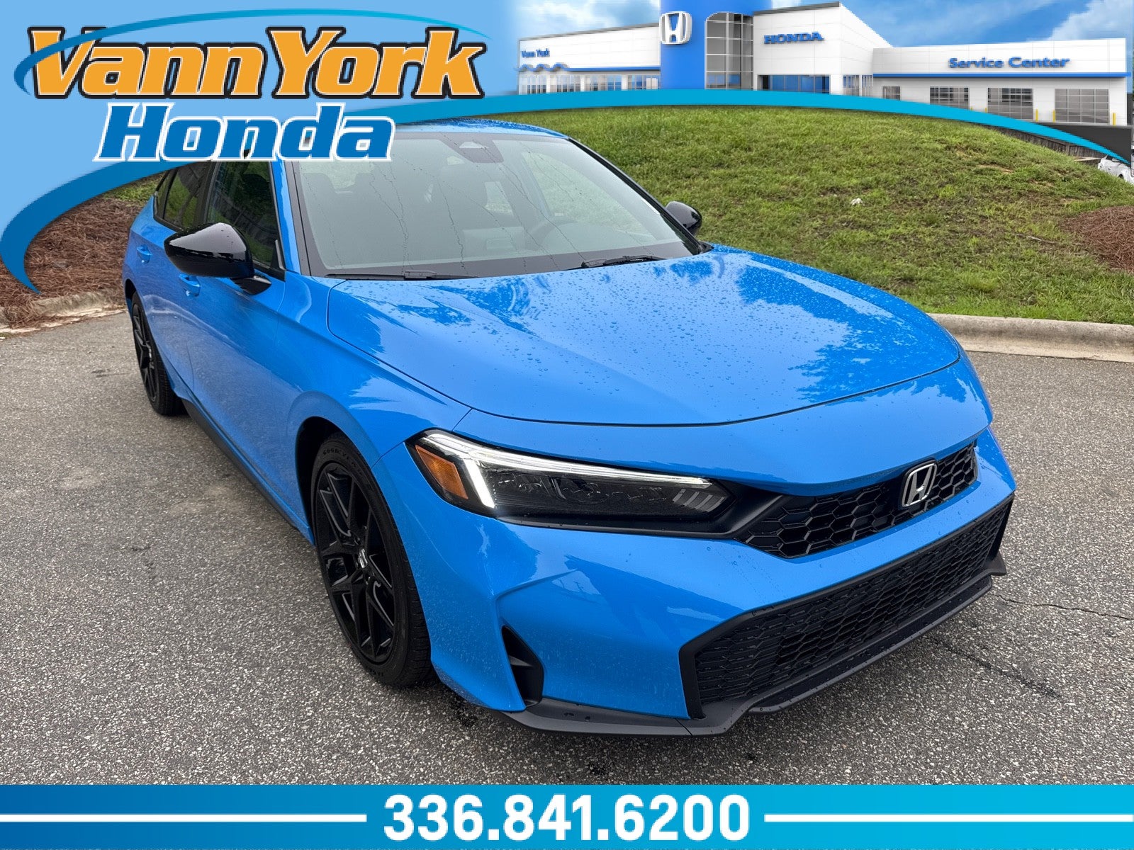 Boost Blue Pearl 2026 Honda Civic Hatchback Hatchback Front-Wheel Drive Automatic