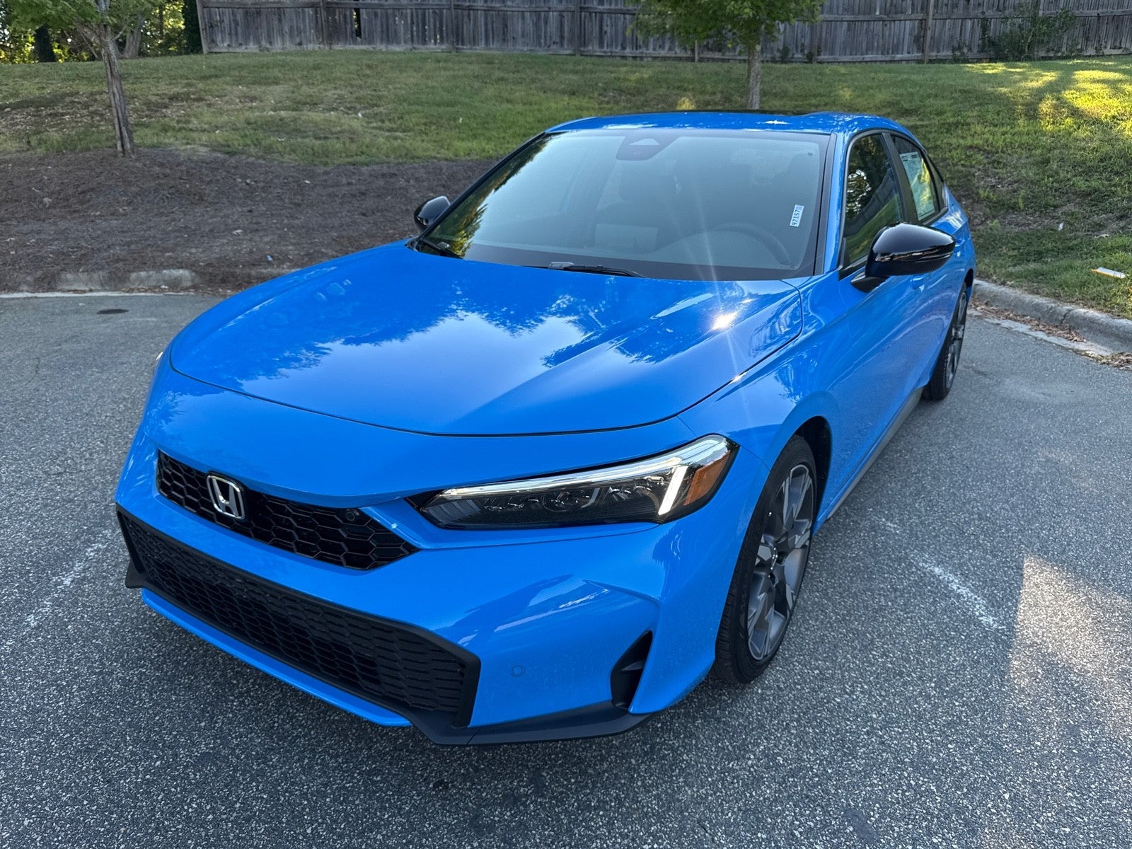 Boost Blue Pearl 2026 Honda Civic Hybrid Hatchback Front-Wheel Drive Automatic