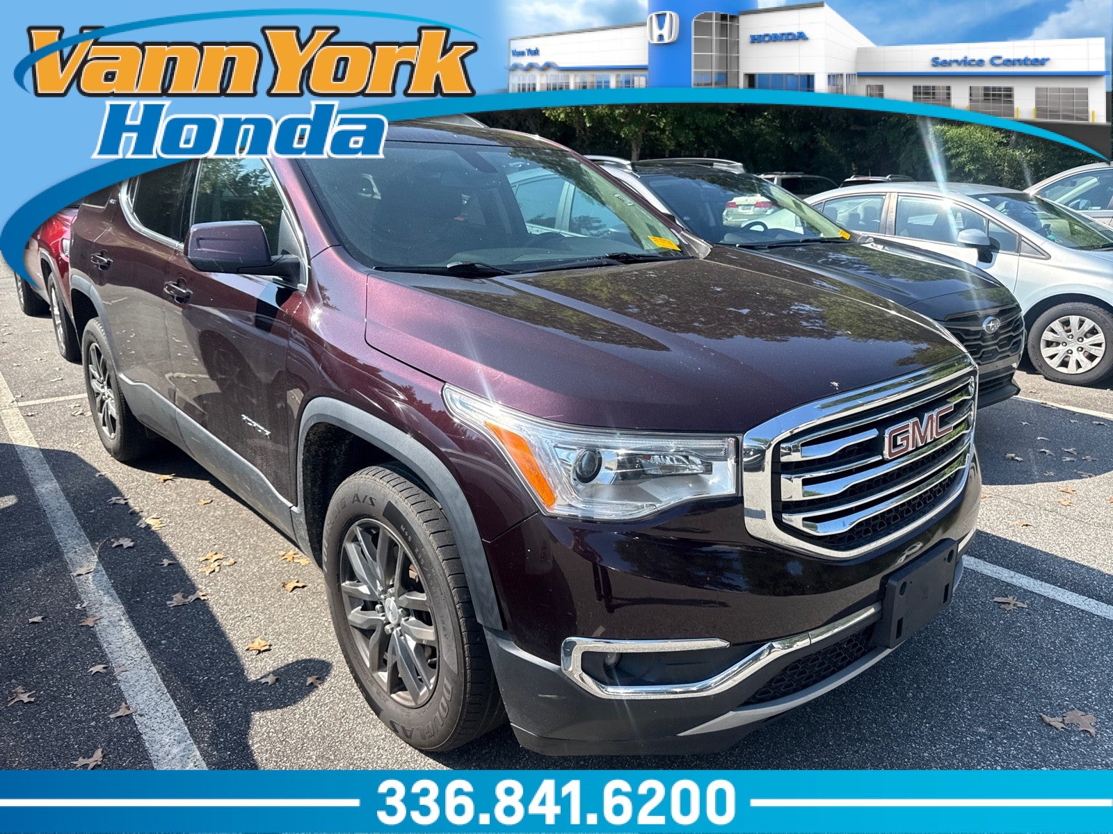 Black Cherry Metallic 2017 GMC Acadia SUV / Crossover Four-Wheel Drive Automatic