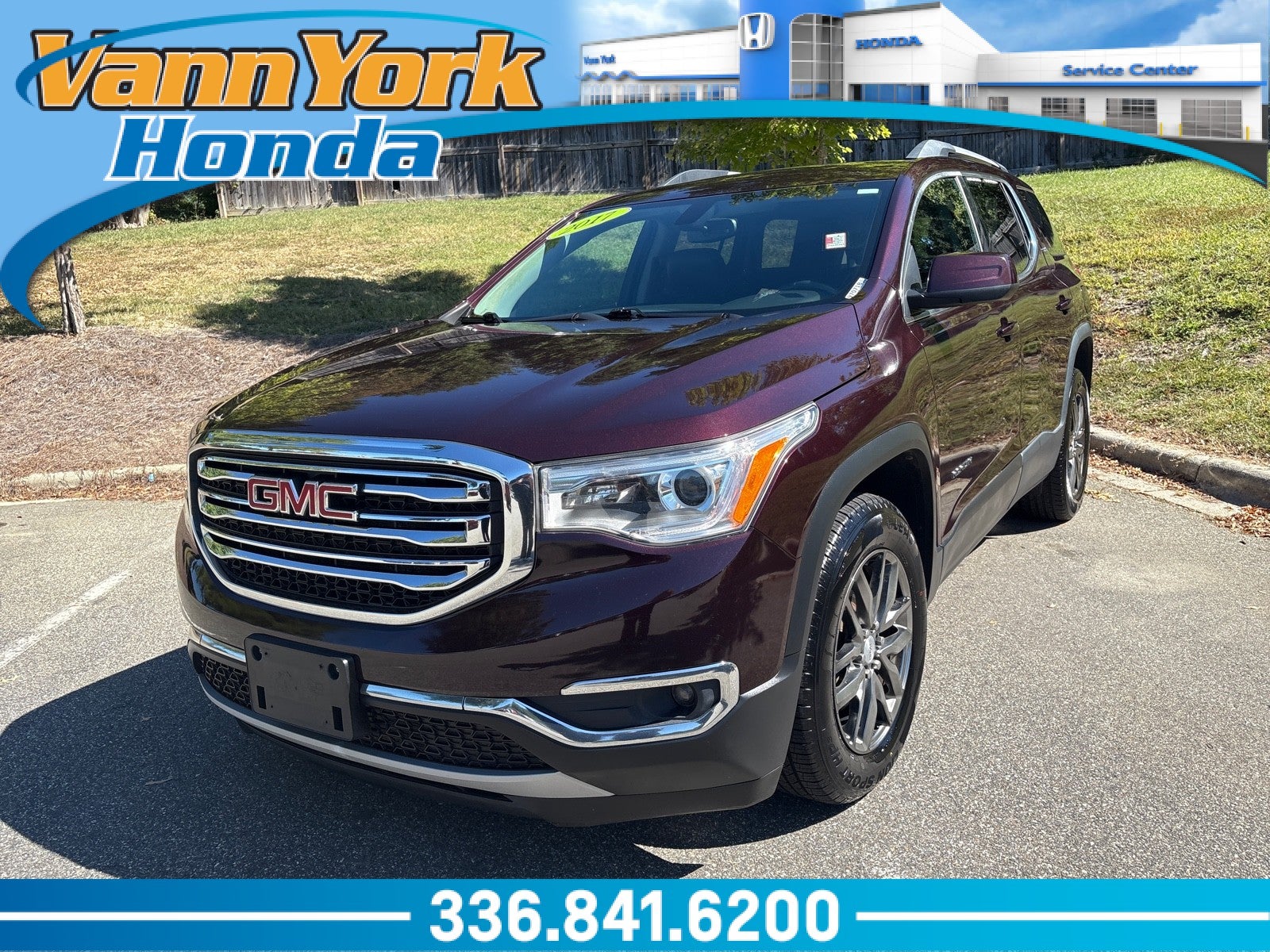 Black Cherry Metallic 2017 GMC Acadia SUV / Crossover Four-Wheel Drive Automatic