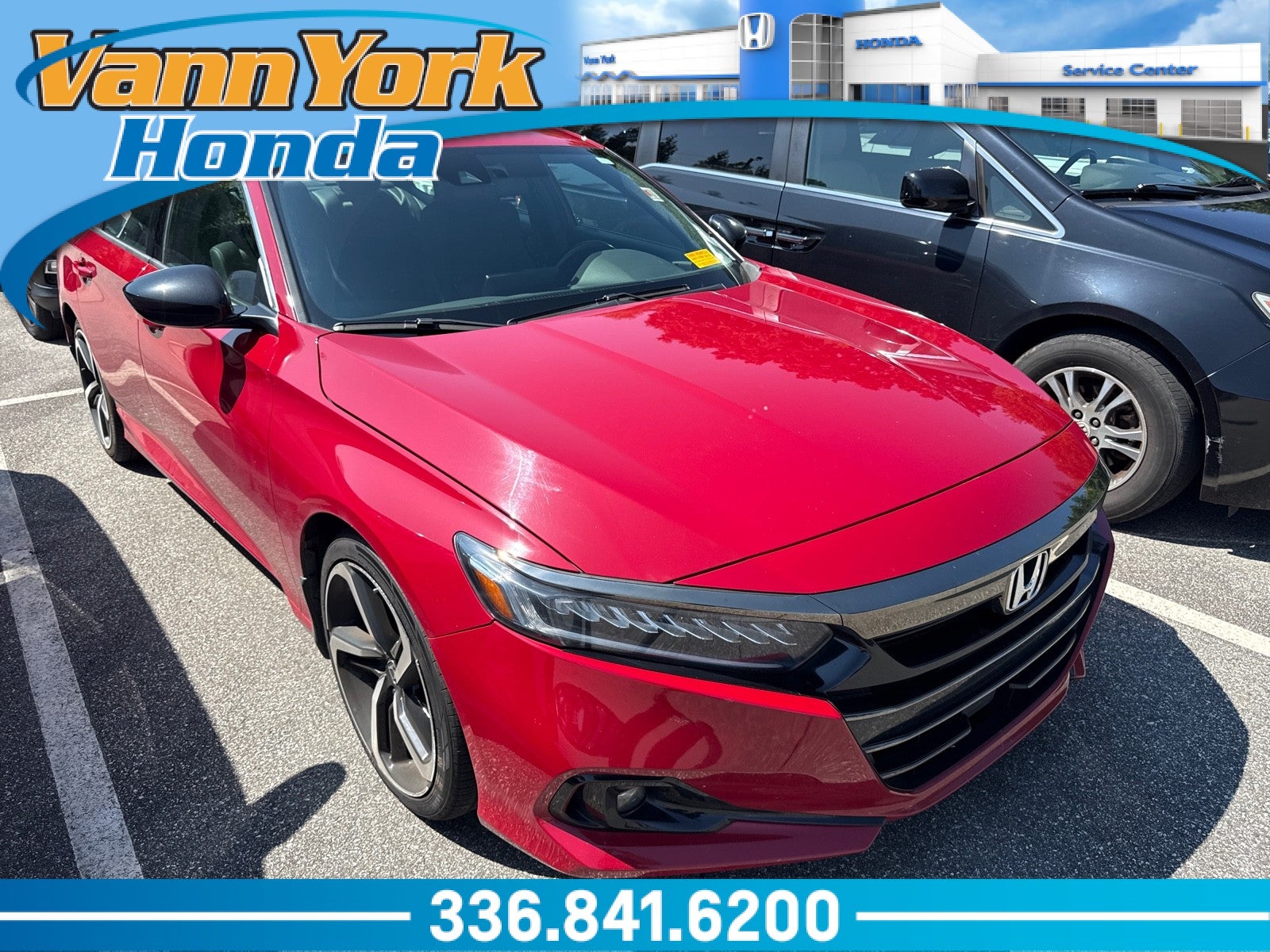 Red 2022 Honda Accord Sedan Front-Wheel Drive Automatic