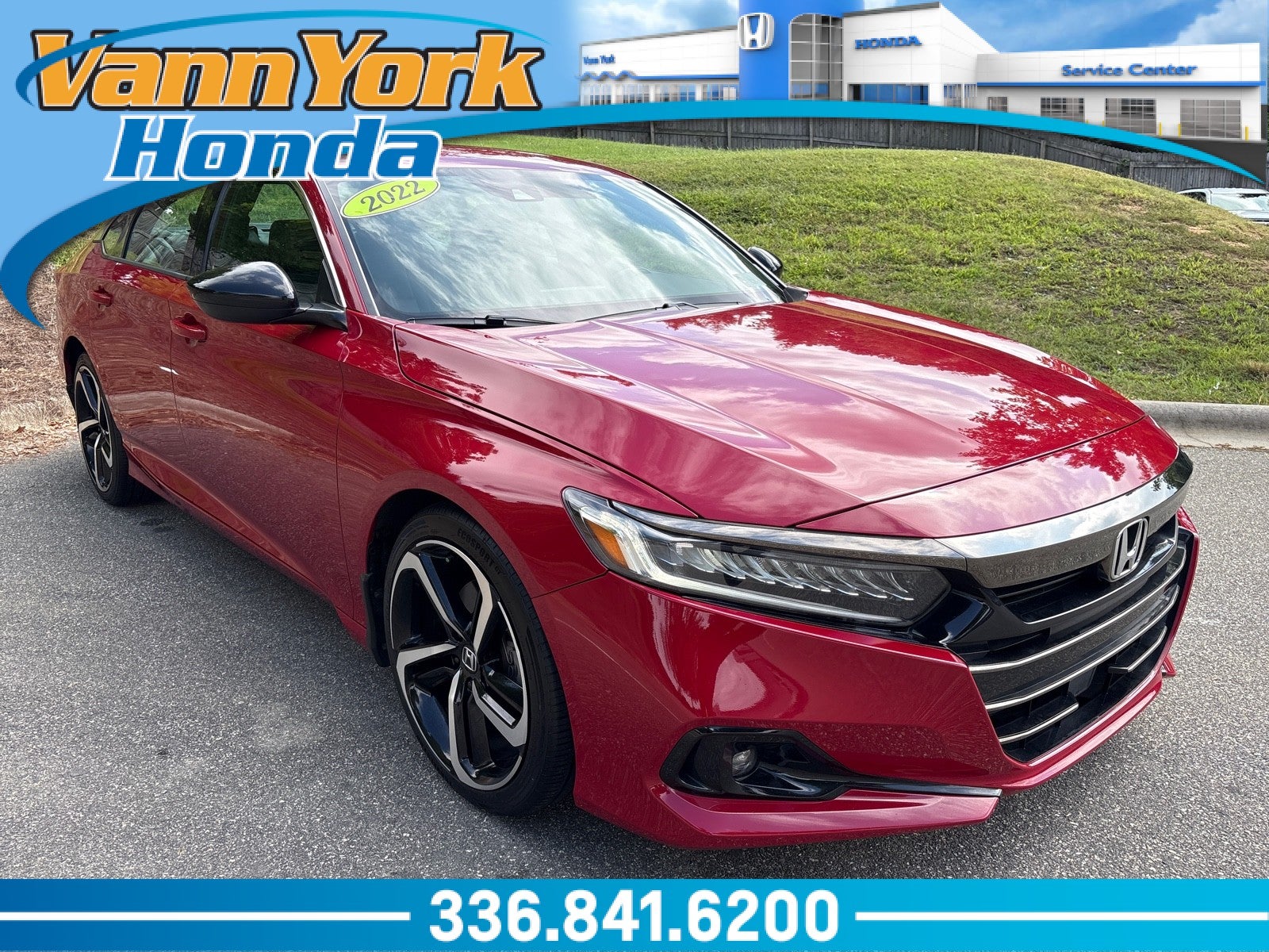 Red 2022 Honda Accord Sedan Front-Wheel Drive Automatic