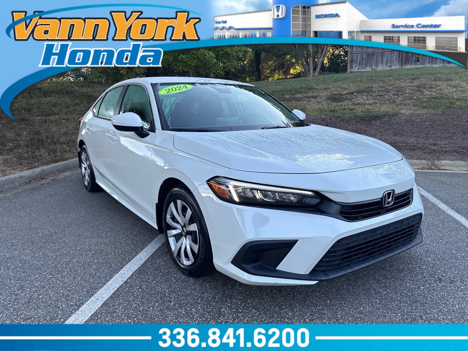 Gray (Platinum White Pe) 2024 Honda Civic Sedan Front-Wheel Drive Automatic