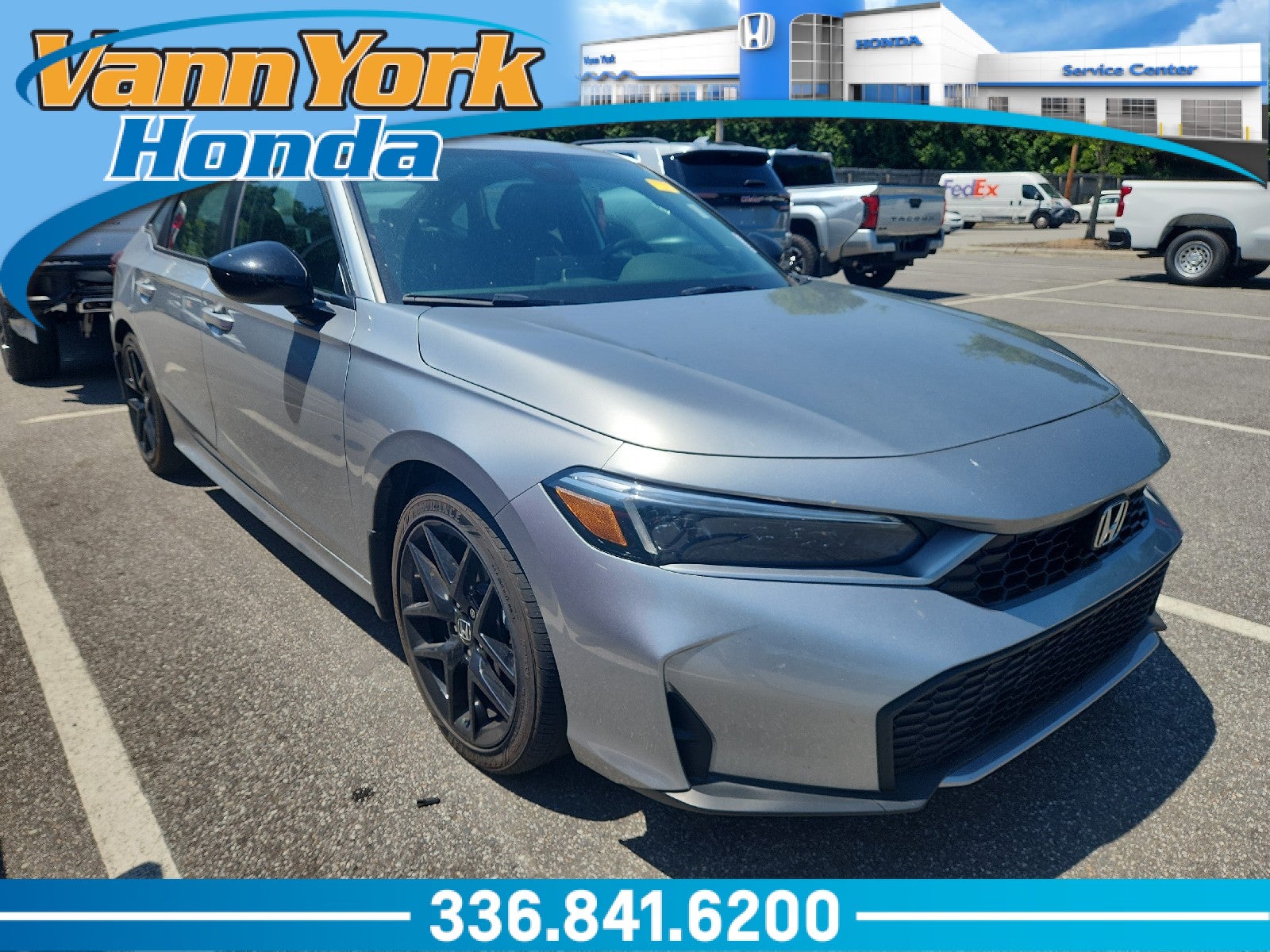 Solar Silver Metallic 2025 Honda Civic Hybrid Sport Sedan FWD Sedan Front-Wheel Drive Automatic