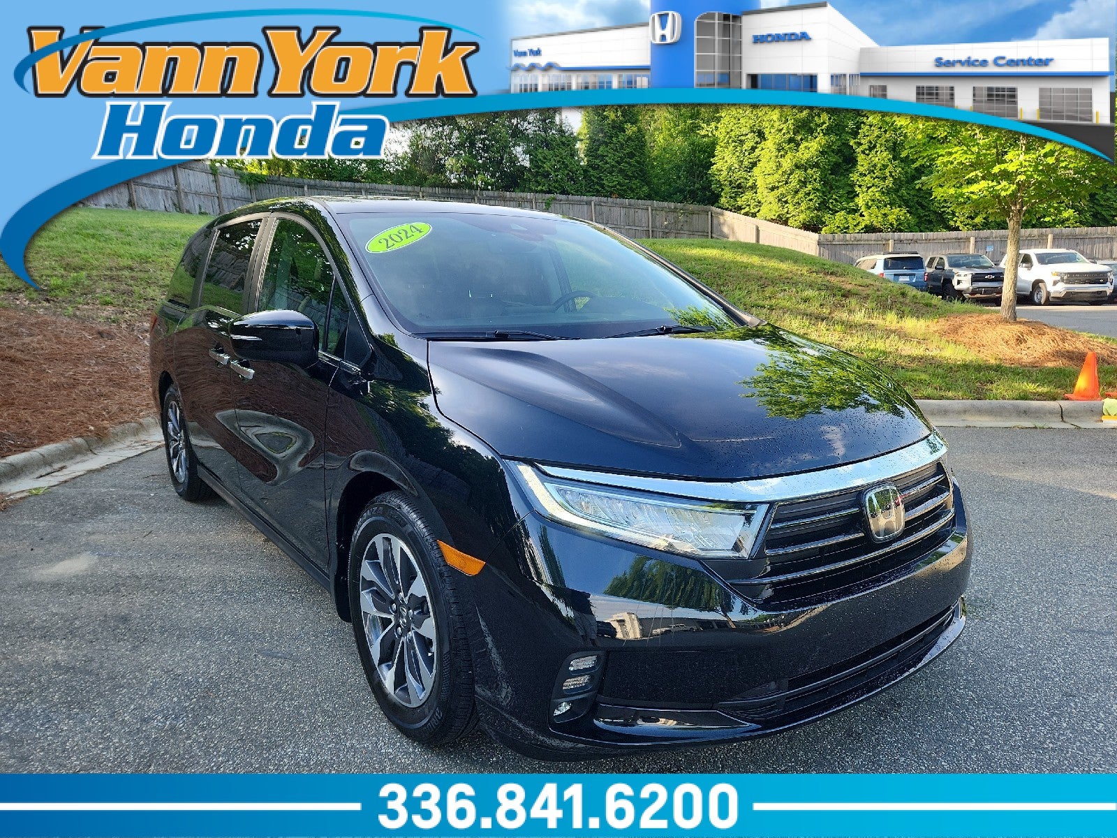 Crystal Black Pearl 2024 Honda Odyssey EX-L FWD Minivan Front-Wheel Drive Automatic