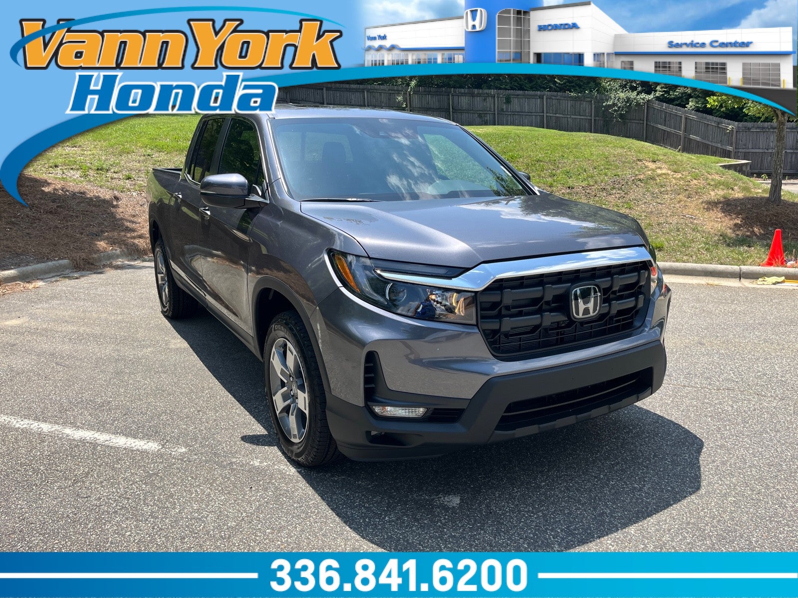 Gray (Modern Steel Metallic) 2026 Honda Ridgeline Pickup Truck All-Wheel Drive Automatic