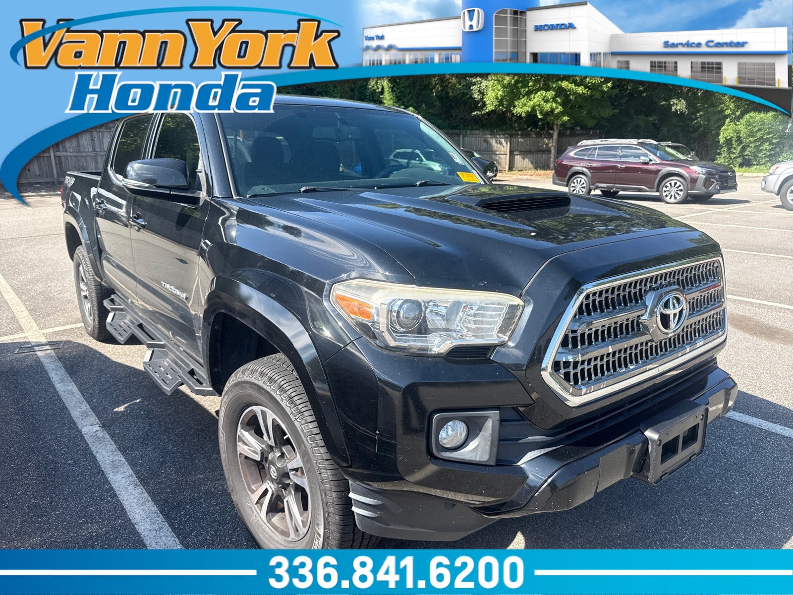 Black 2017 Toyota Tacoma Pickup Truck Four-Wheel Drive Automatic