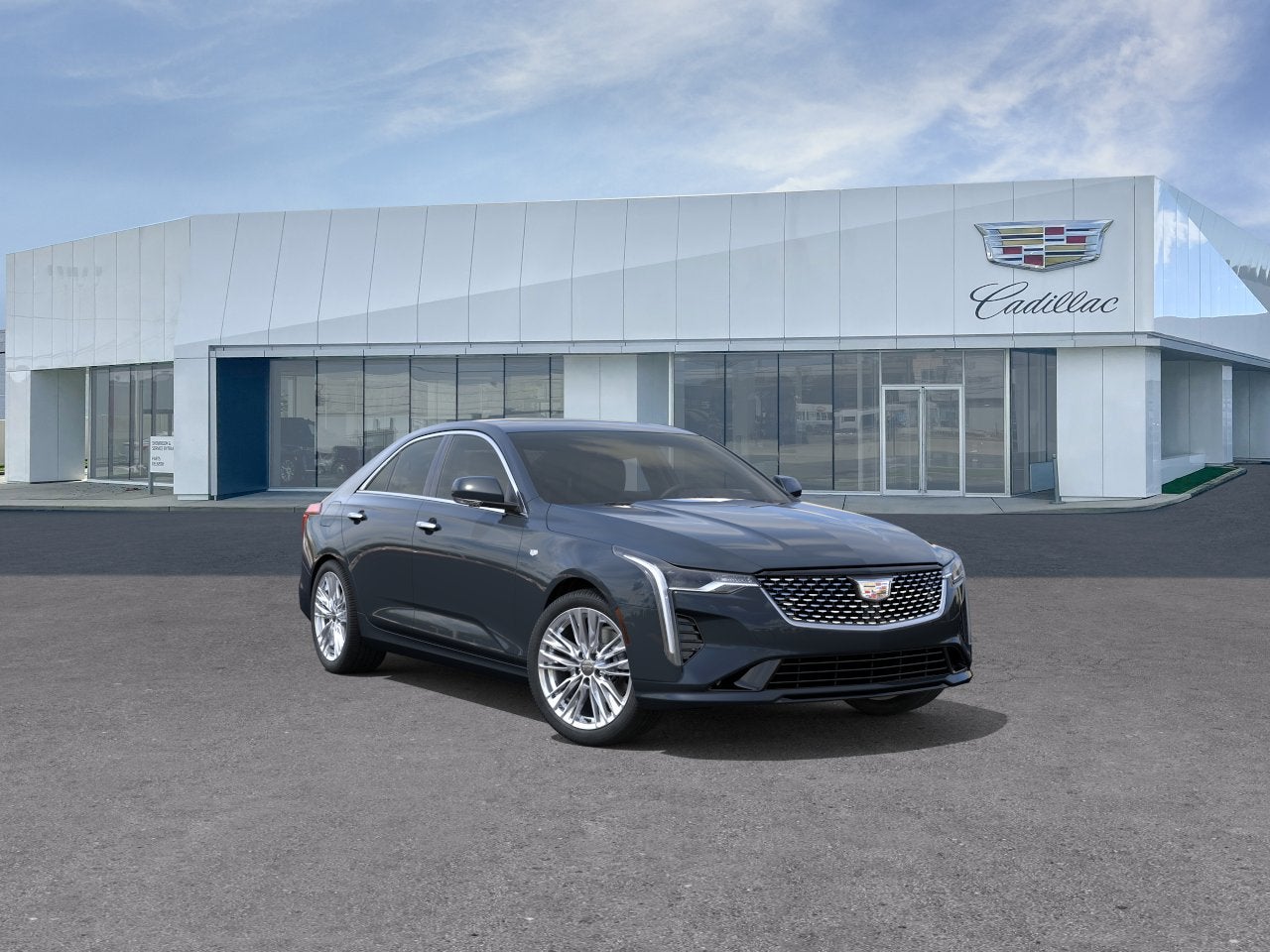 Deep Space Metallic 2026 Cadillac CT4 Premium Luxury AWD Sedan All-Wheel Drive Automatic
