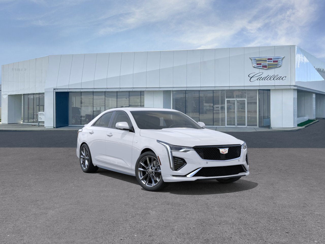 Summit White 2026 Cadillac CT4 Sport AWD Sedan All-Wheel Drive Automatic
