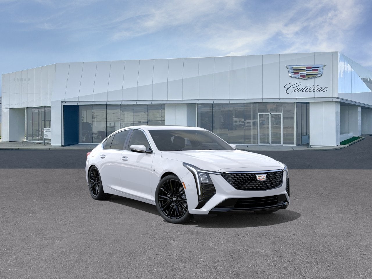 Summit White 2026 Cadillac CT5 Sedan All-Wheel Drive Automatic