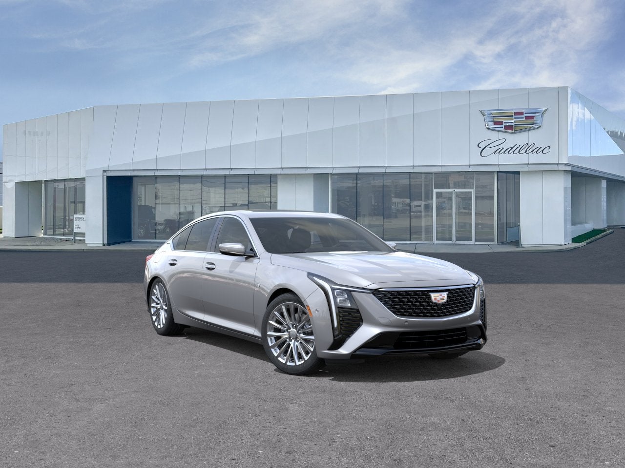 Argent Silver Metallic 2026 Cadillac CT5 Premium Luxury AWD Sedan All-Wheel Drive Automatic