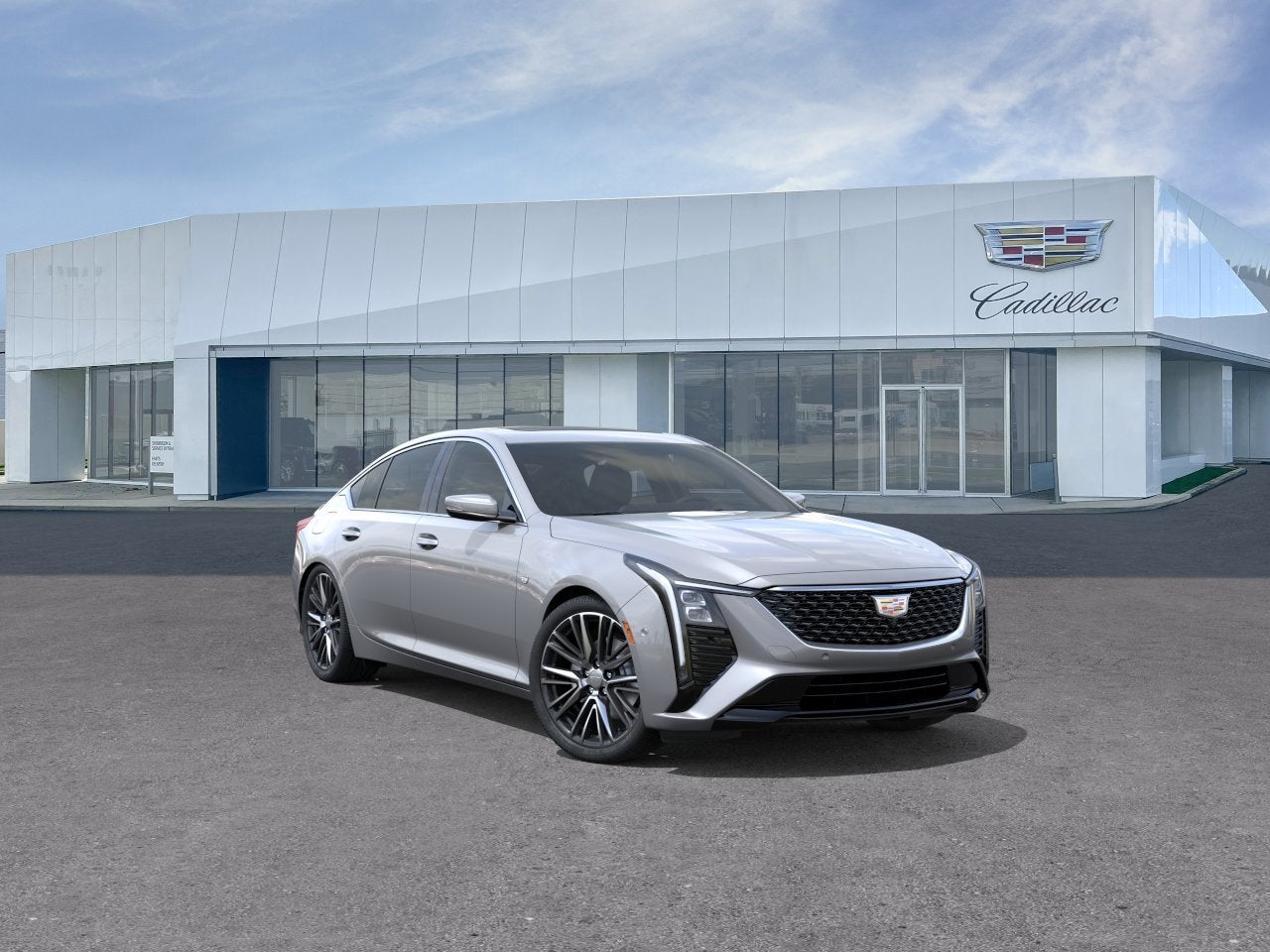 Argent Silver Metallic 2026 Cadillac CT5 Sedan All-Wheel Drive Automatic