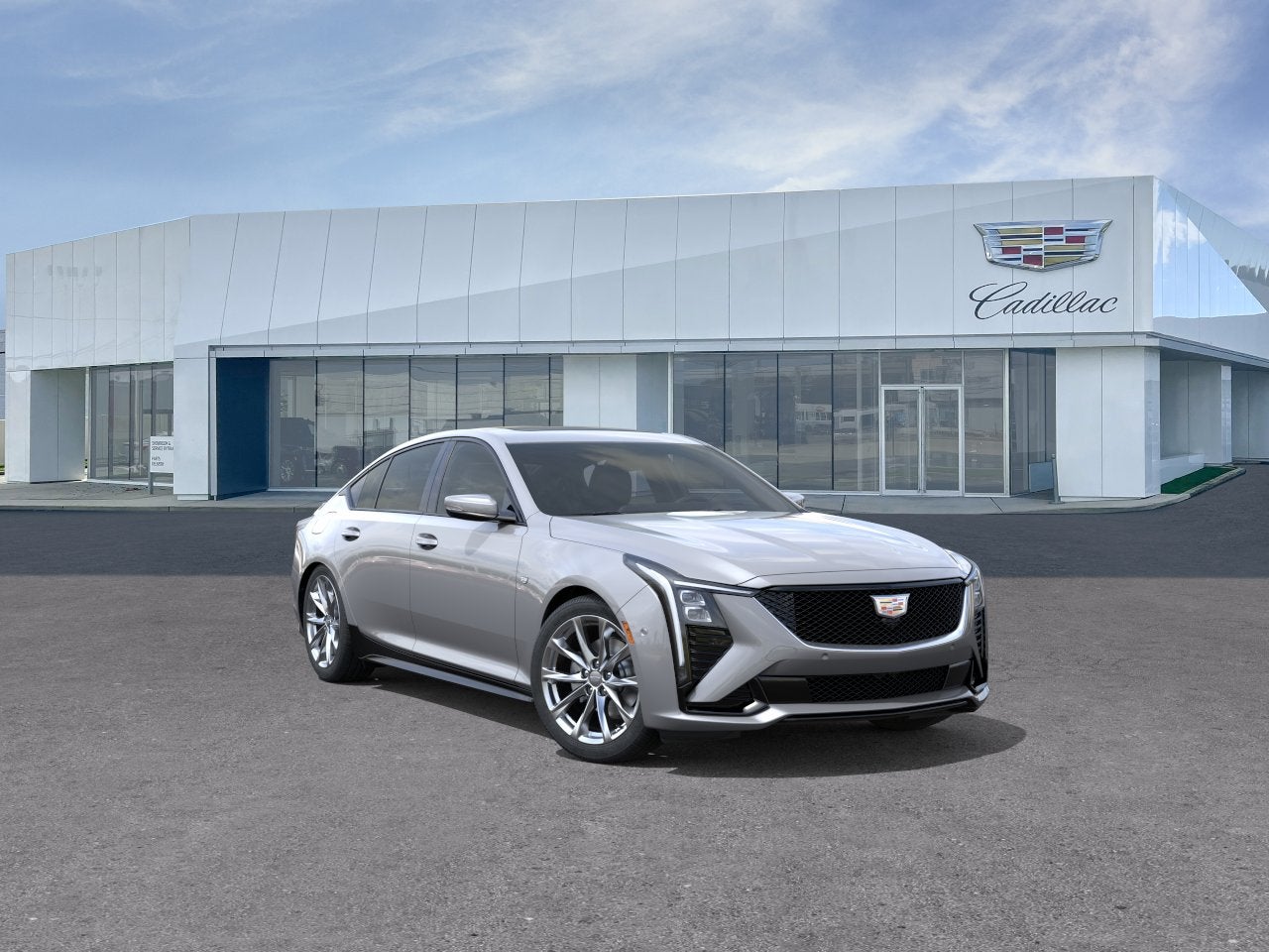 Argent Silver Metallic 2026 Cadillac CT5 Sport AWD Sedan All-Wheel Drive Automatic
