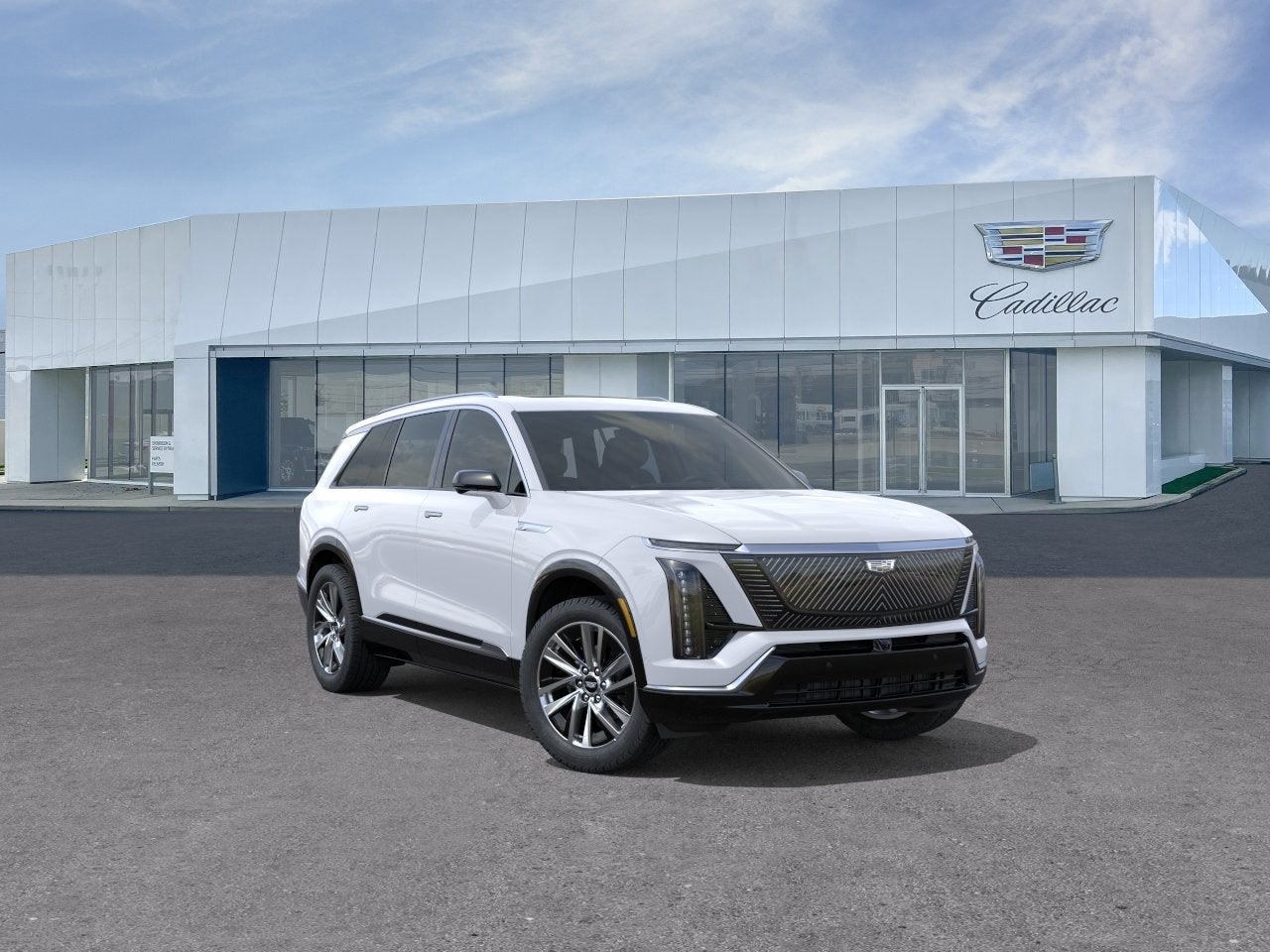 Vibrant White Tricoat 2027 Cadillac VISTIQ SUV / Crossover All-Wheel Drive Automatic