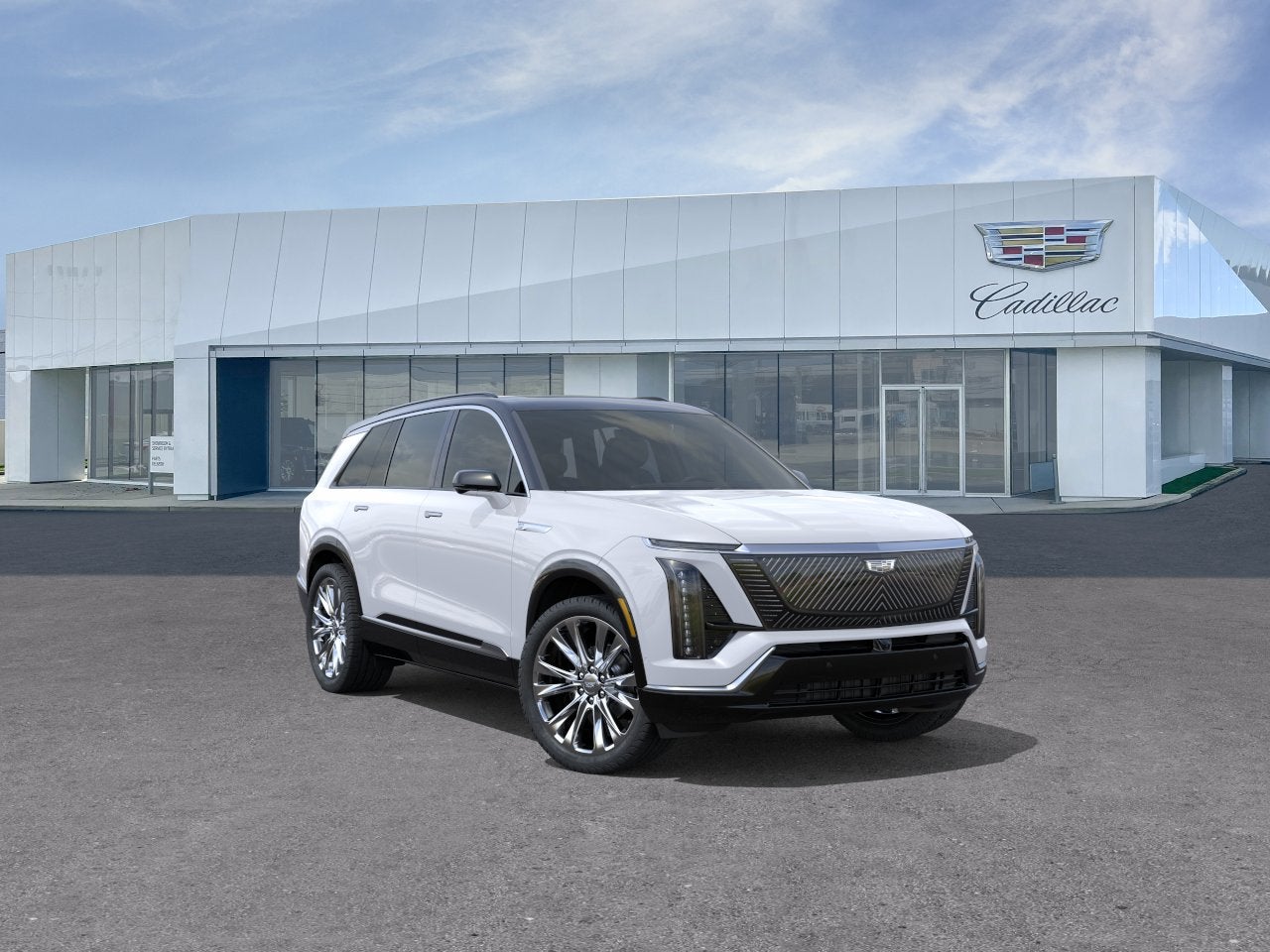 Vibrant White Tricoat 2027 Cadillac VISTIQ SUV / Crossover All-Wheel Drive Automatic