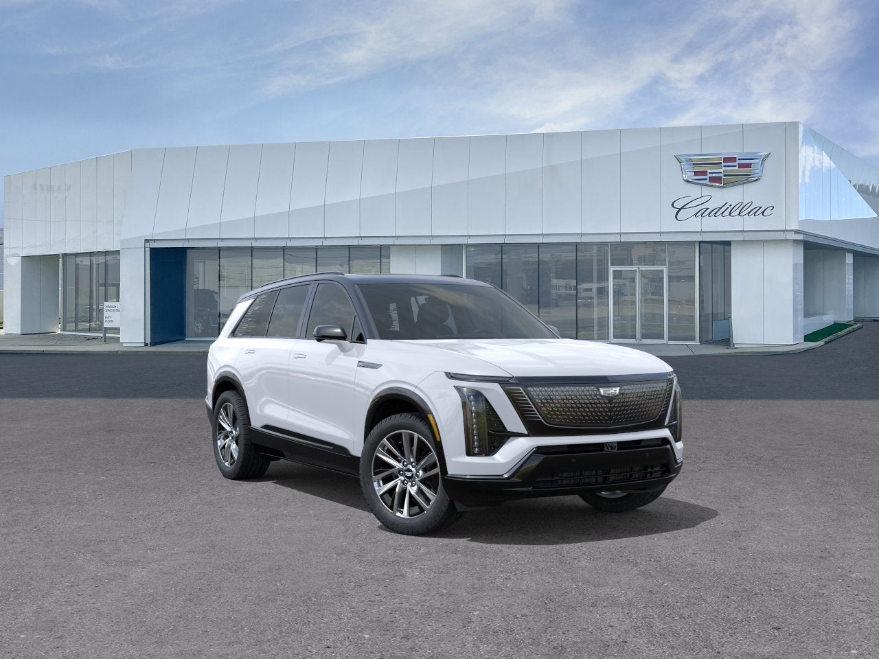 Vibrant White Tricoat (Late Availability) 2026 Cadillac VISTIQ Sport AWD SUV / Crossover All-Wheel Drive Automatic