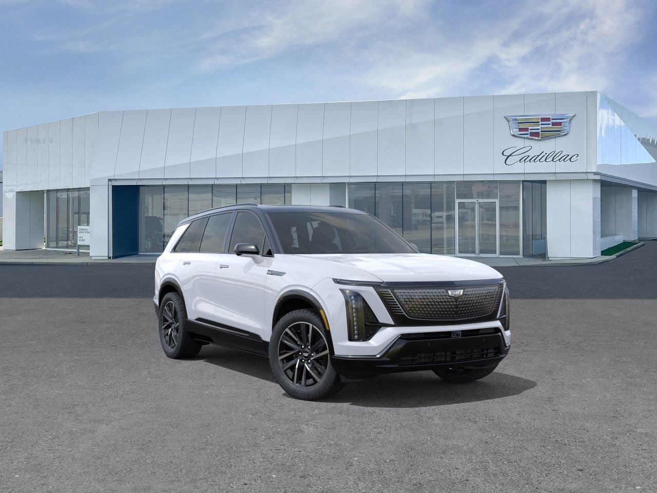 Vibrant White Tricoat (Late Availability) 2026 Cadillac VISTIQ Sport AWD SUV / Crossover All-Wheel Drive Automatic