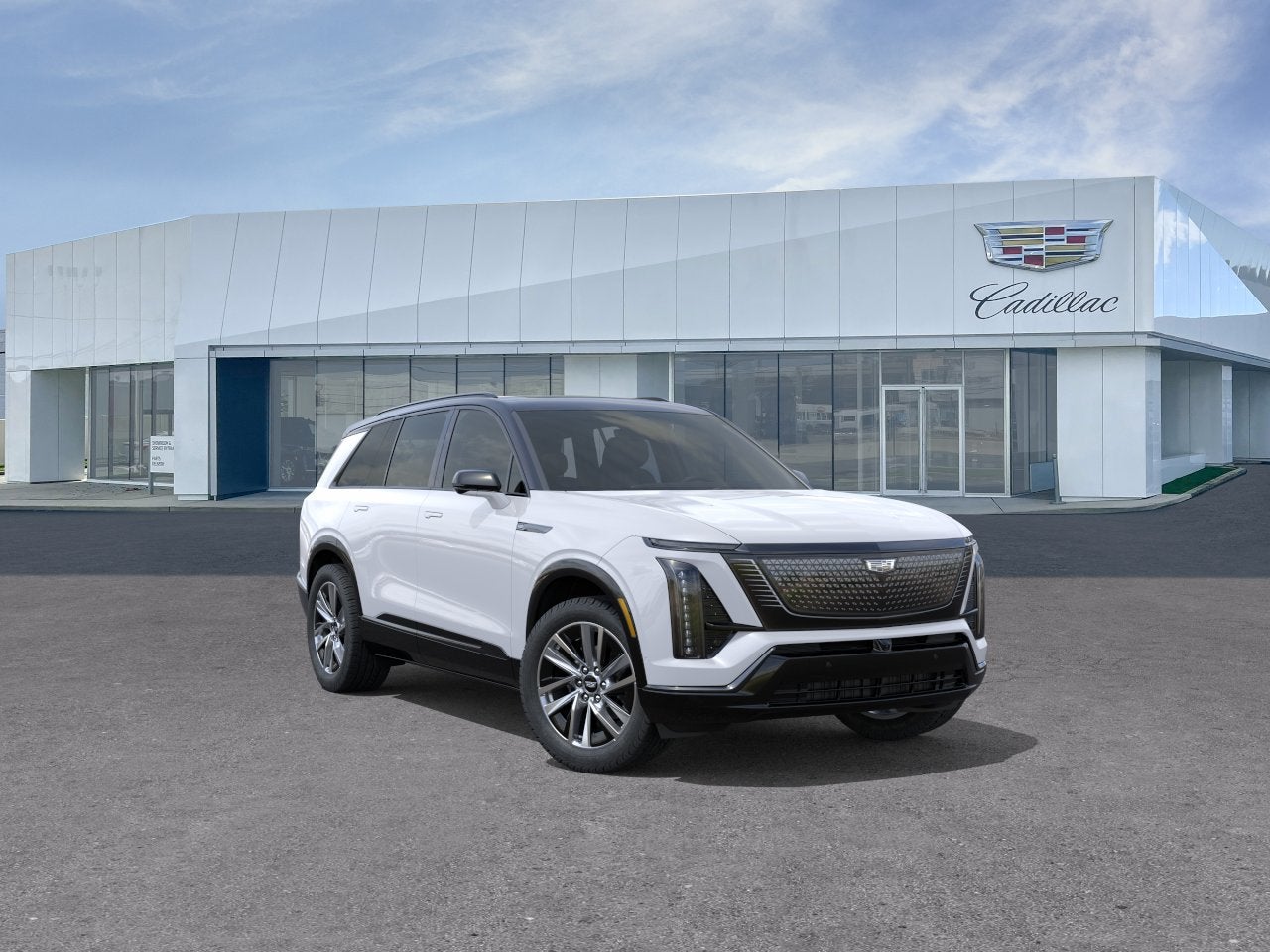 Vibrant White Tricoat 2027 Cadillac VISTIQ SUV / Crossover All-Wheel Drive Automatic