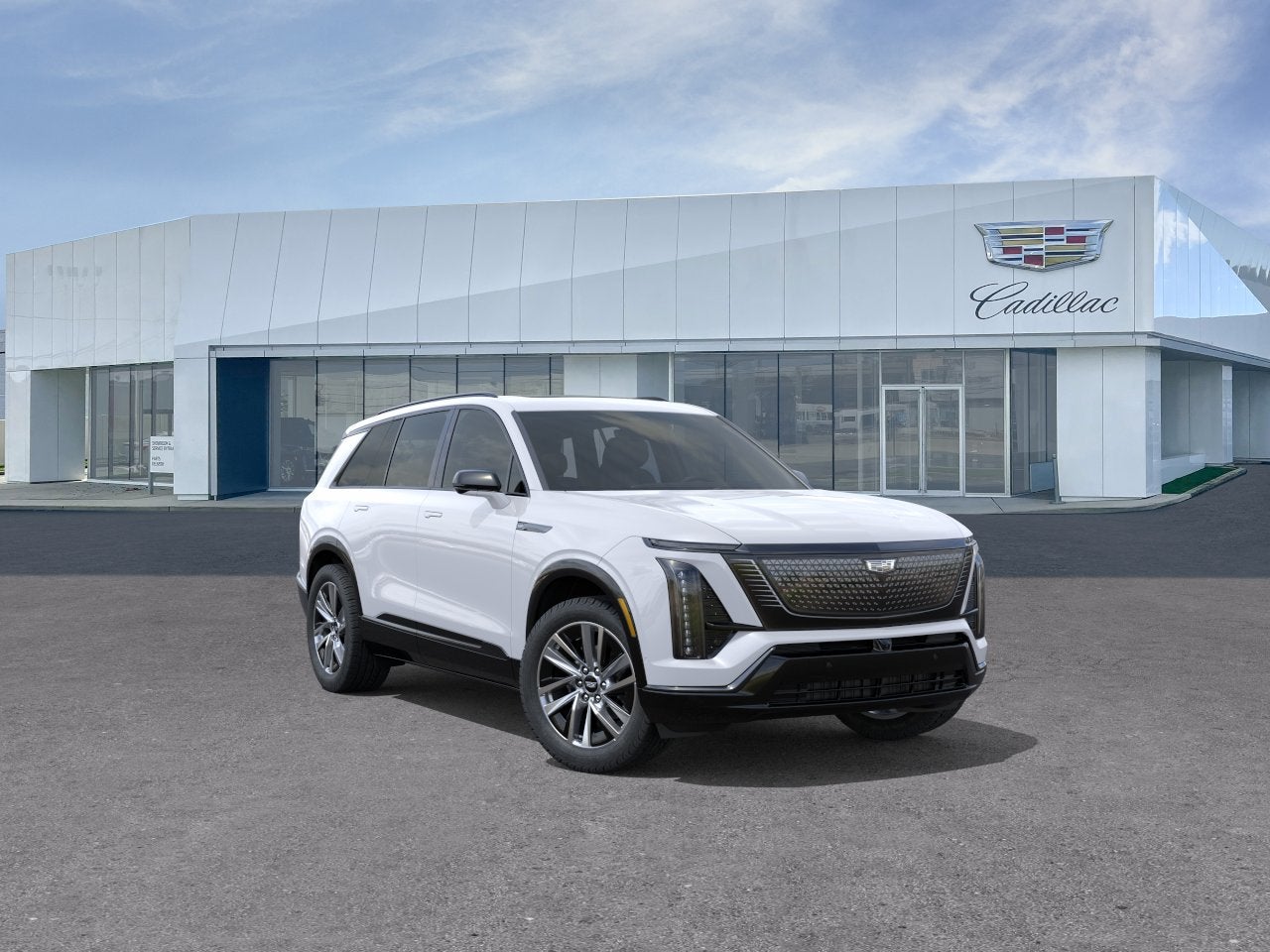 Vibrant White Tricoat 2027 Cadillac VISTIQ SUV / Crossover All-Wheel Drive Automatic