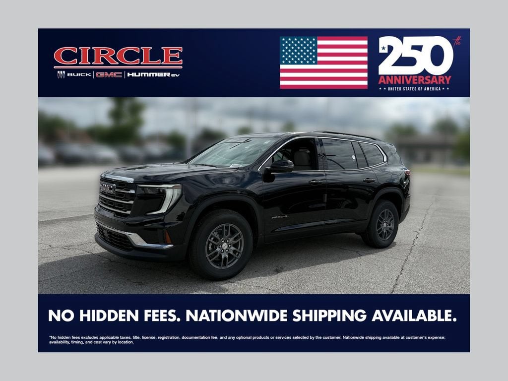 Black (Ebony Twilight Metallic) 2026 GMC Acadia SUV / Crossover Front-Wheel Drive Automatic