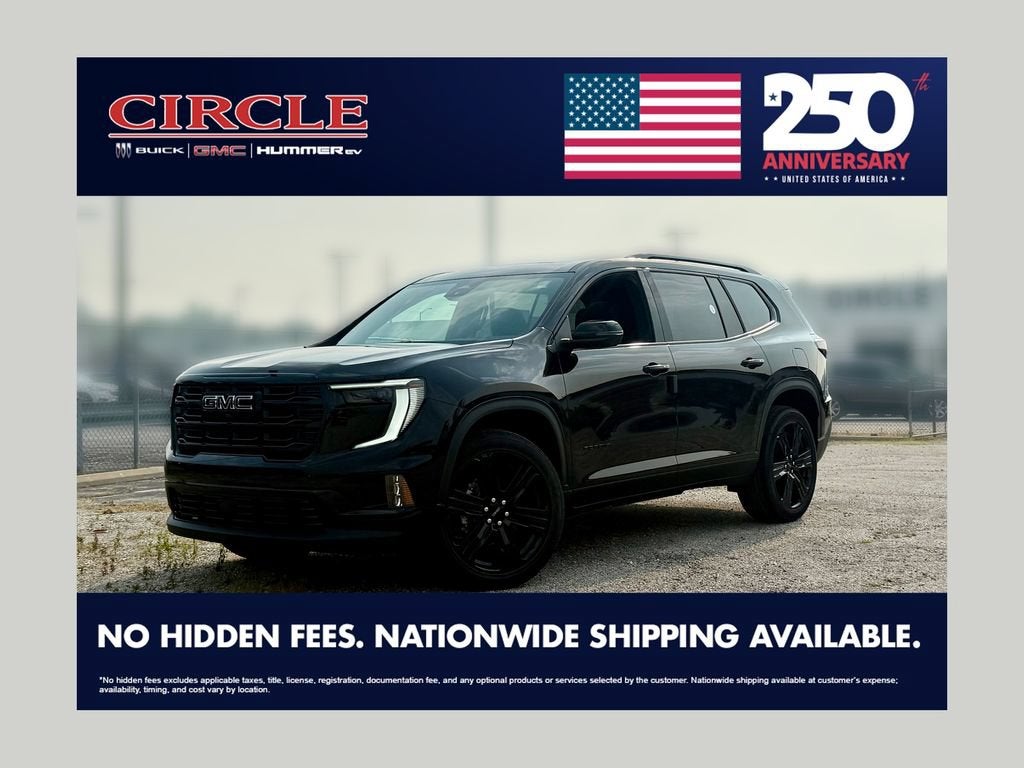 Black (Ebony Twilight Metallic) 2026 GMC Acadia SUV / Crossover Four-Wheel Drive Automatic