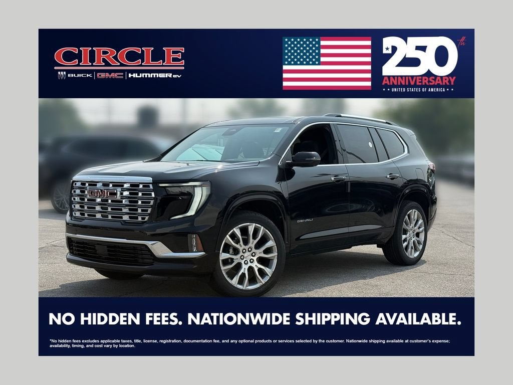Black (Ebony Twilight Metallic) 2026 GMC Acadia SUV / Crossover Four-Wheel Drive Automatic
