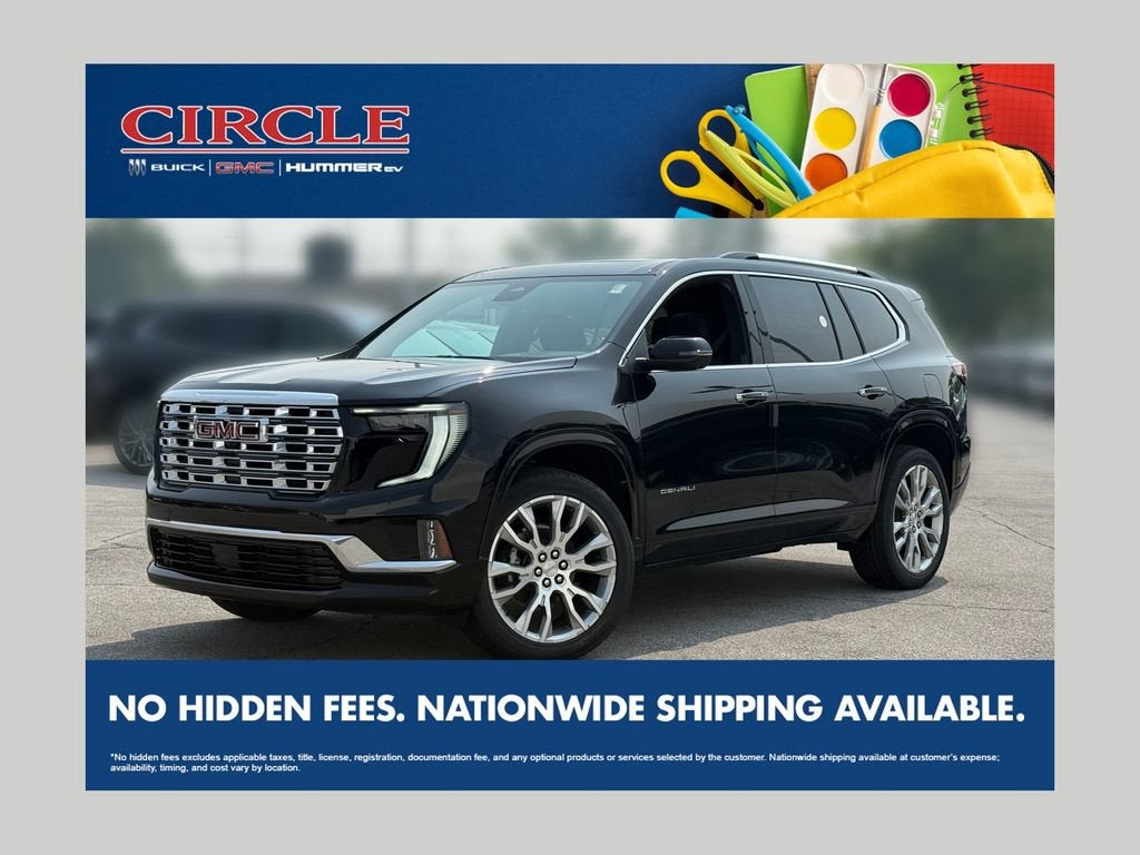 Black (Ebony Twilight Metallic) 2026 GMC Acadia SUV / Crossover Four-Wheel Drive Automatic