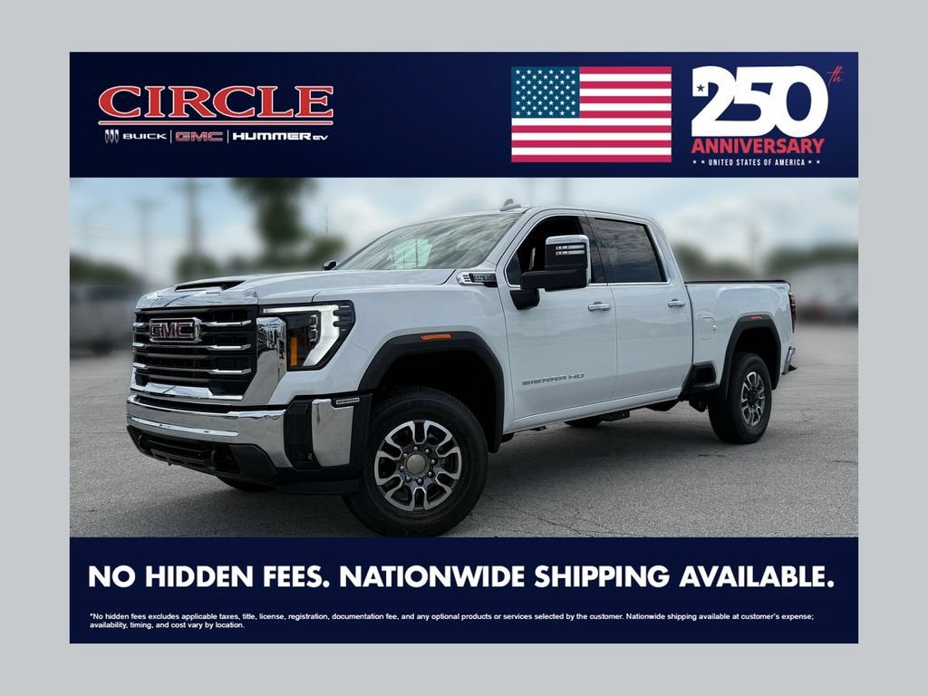 Summit White 2026 GMC Sierra 2500HD Pickup Truck Four-Wheel Drive Automatic