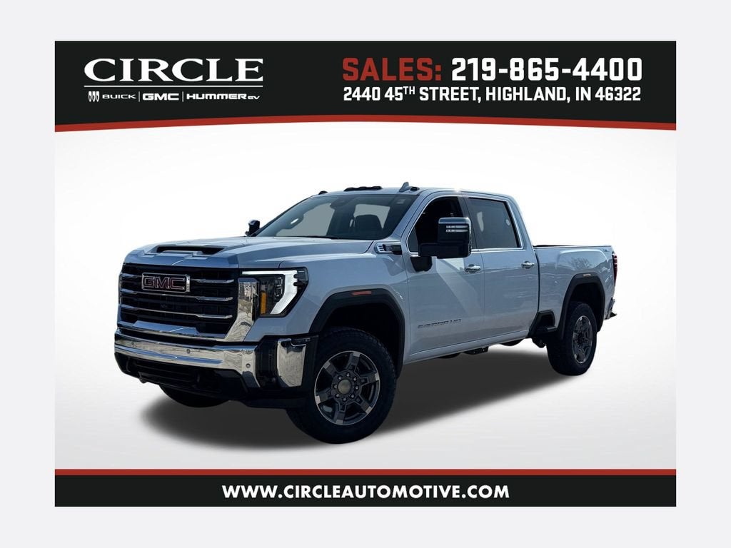Glacier White Tricoat 2026 GMC Sierra 2500HD Pickup Truck Four-Wheel Drive Automatic