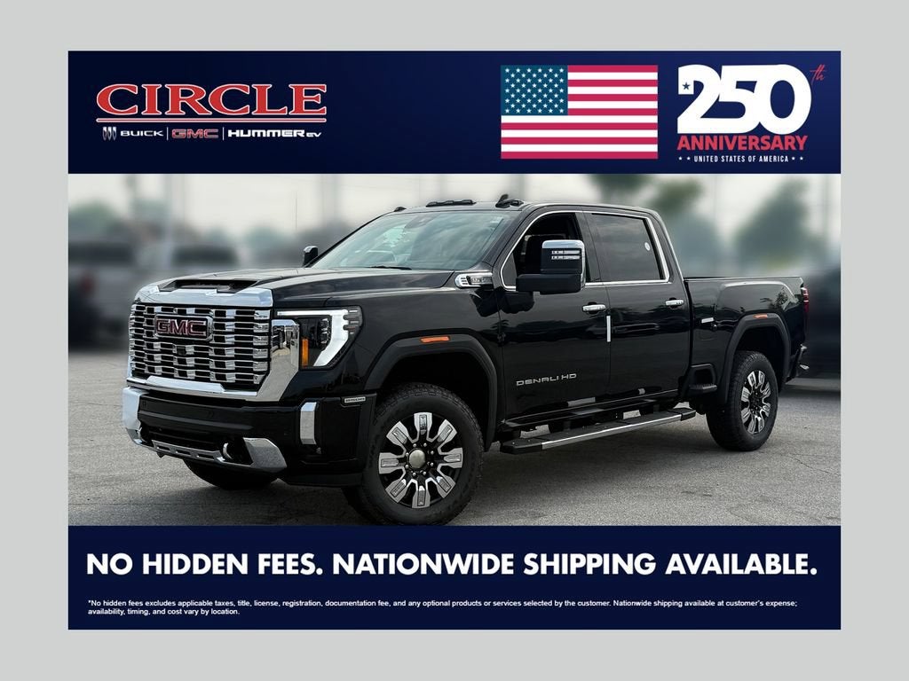 Onyx Black 2026 GMC Sierra 2500HD Pickup Truck Four-Wheel Drive Automatic