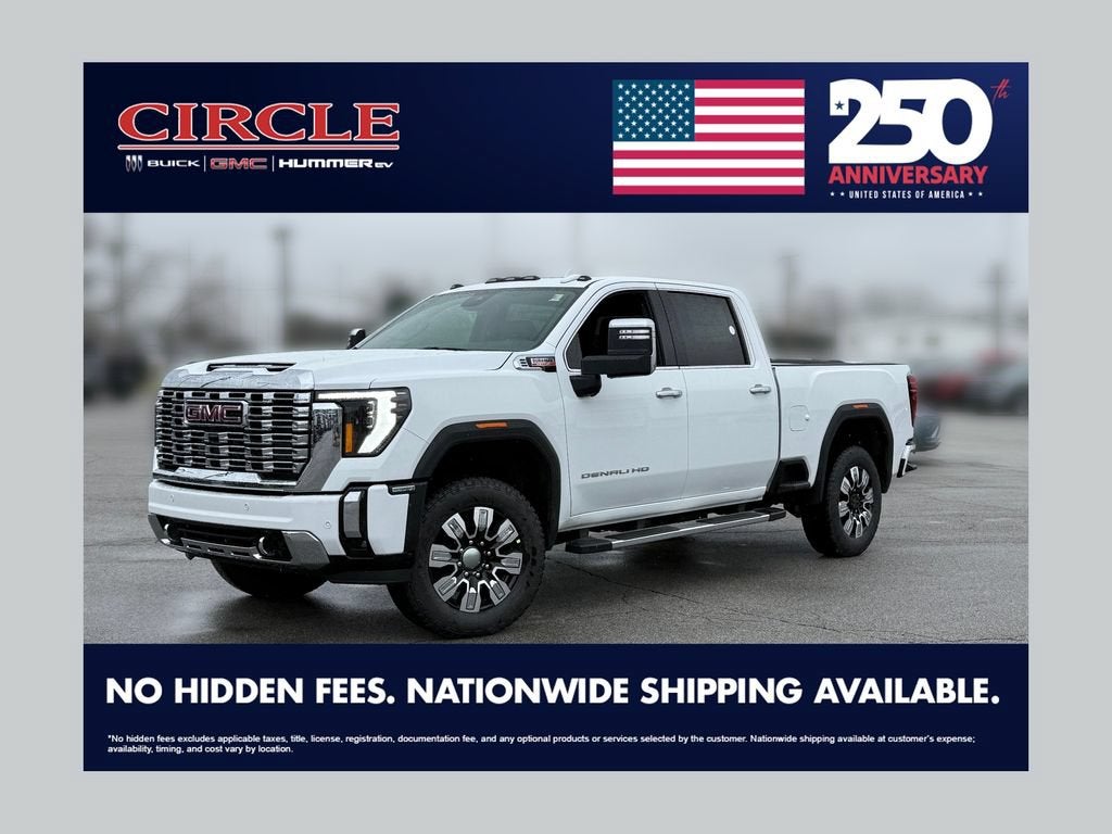 Summit White 2026 GMC Sierra 2500HD Pickup Truck Four-Wheel Drive Automatic