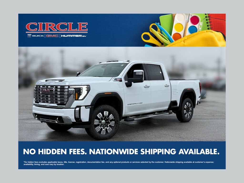 Summit White 2026 GMC Sierra 2500HD Pickup Truck Four-Wheel Drive Automatic
