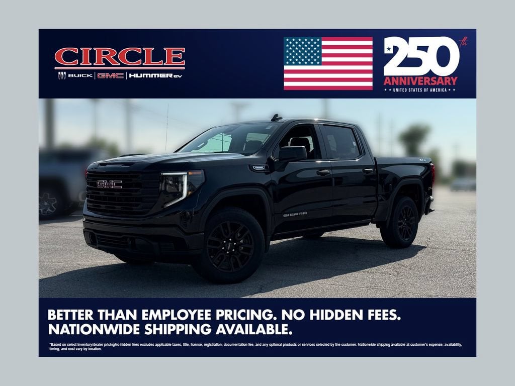 Onyx Black 2026 GMC Sierra 1500 Pickup Truck Four-Wheel Drive Automatic