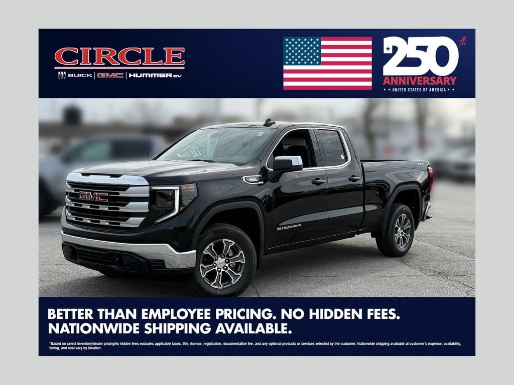 Onyx Black 2026 GMC Sierra 1500 Pickup Truck Four-Wheel Drive Automatic