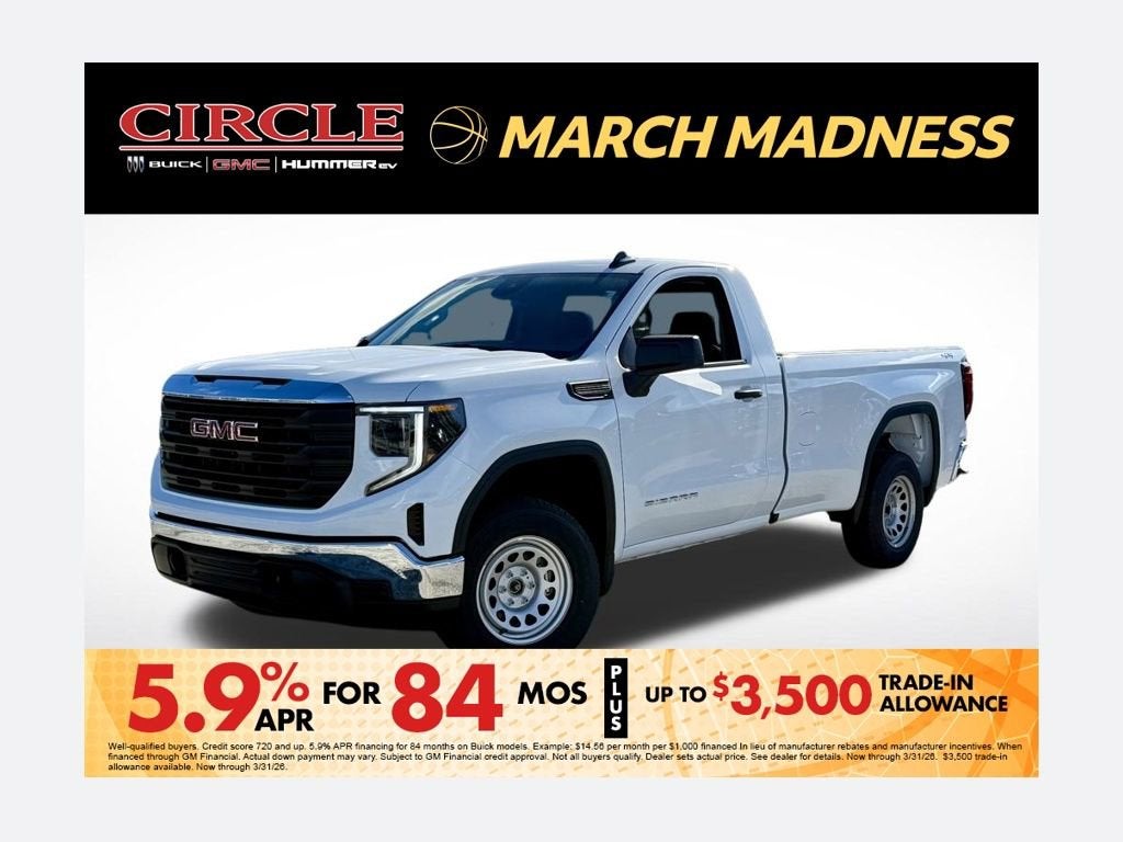 2026 GMC Sierra 1500 Pro Regular Cab LB 4WD