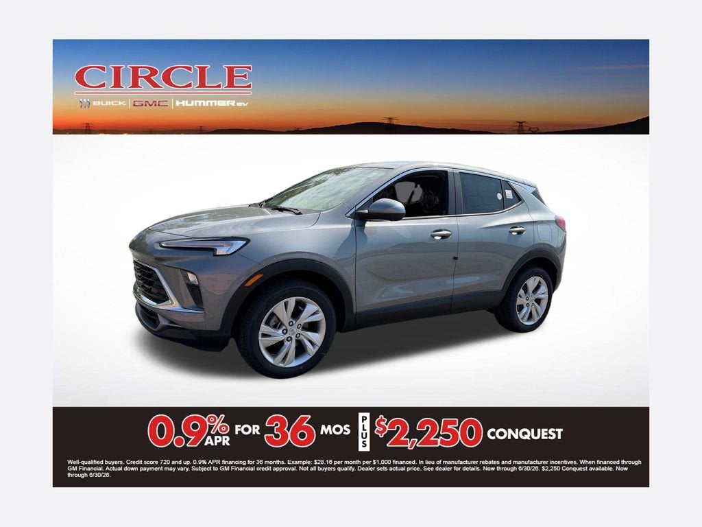 Moonstone Gray Metallic 2026 Buick Encore GX Preferred AWD SUV / Crossover All-Wheel Drive Automatic