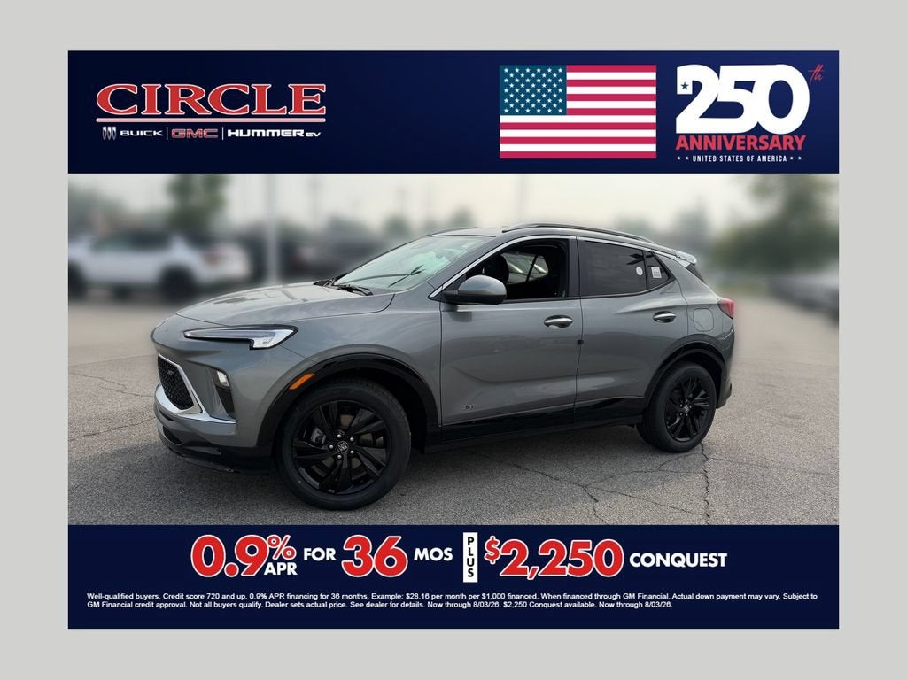 Moonstone Gray Metallic 2026 Buick Encore GX SUV / Crossover Front-Wheel Drive Automatic