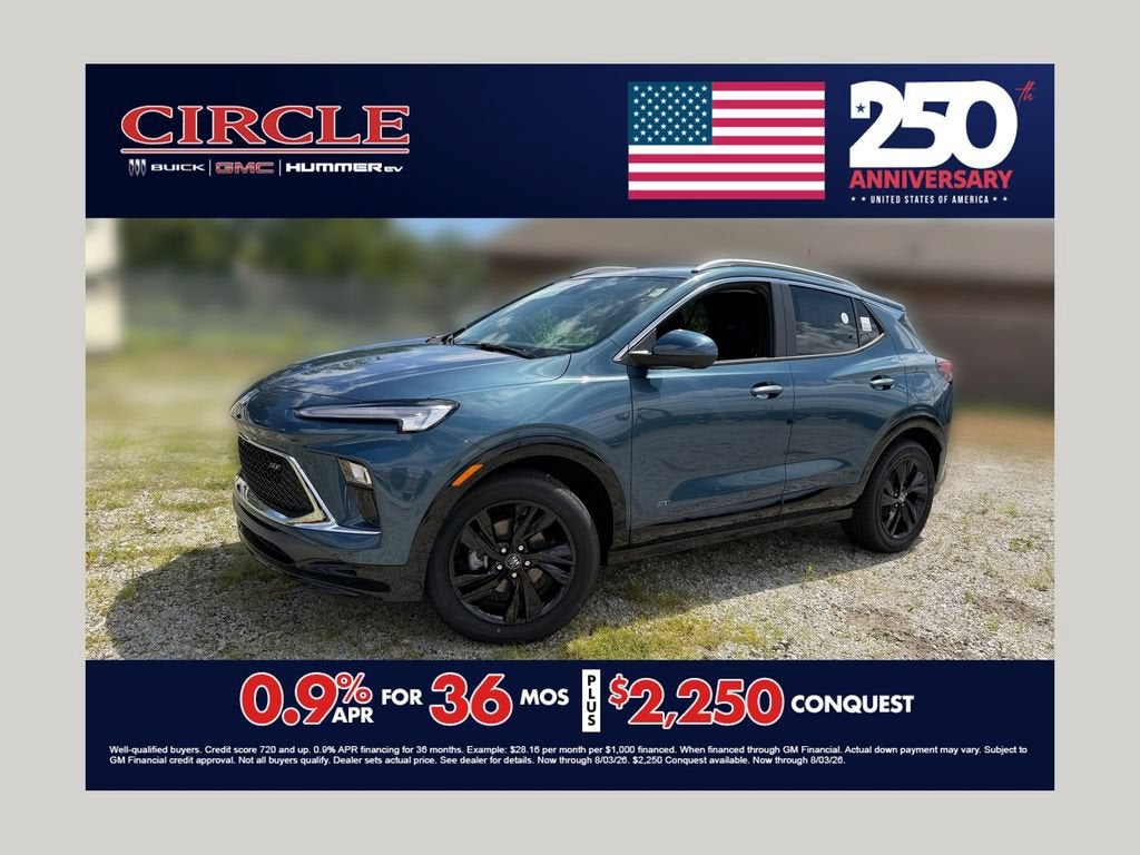 Ocean Blue Metallic 2026 Buick Encore GX SUV / Crossover Front-Wheel Drive Automatic
