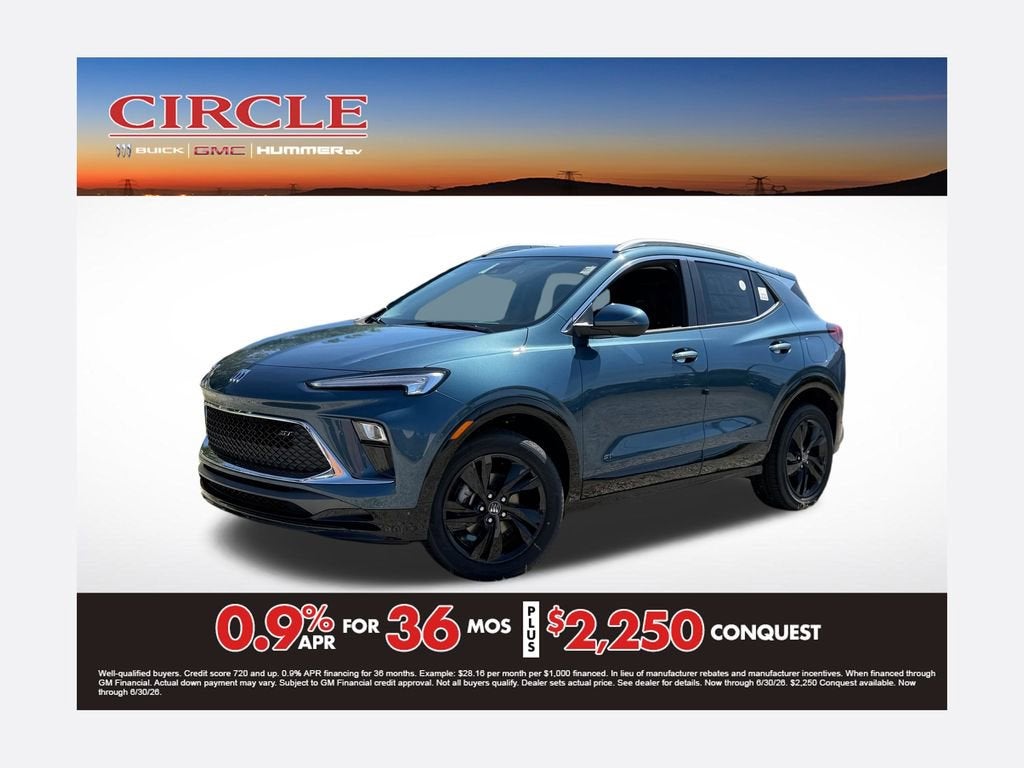 Ocean Blue Metallic 2026 Buick Encore GX Sport Touring AWD SUV / Crossover All-Wheel Drive Automatic