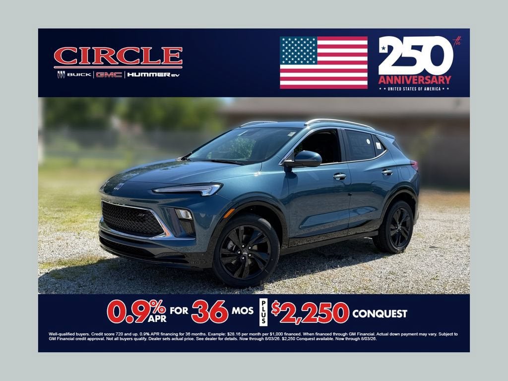Ocean Blue Metallic 2026 Buick Encore GX SUV / Crossover All-Wheel Drive Automatic