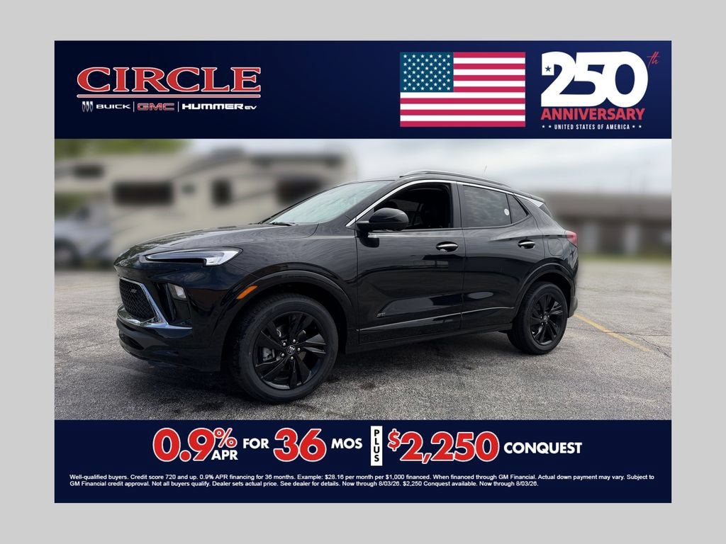 Black (Ebony Twilight Metallic) 2026 Buick Encore GX SUV / Crossover All-Wheel Drive Automatic
